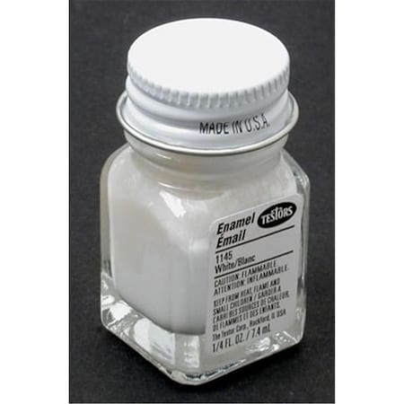 Testors White Enamel Gloss TES1145TT